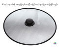 Splatter Cover- Fine Mesh Anti-Splatter Screen Cooking Pots Pans Oil Drainer Kitchen 25cm. 