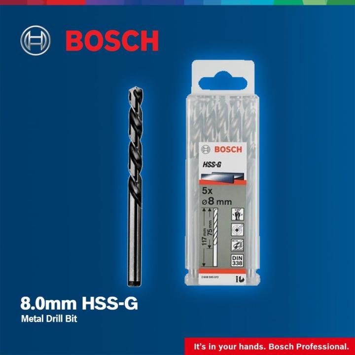 Bosch Metal Drill Bit 8mm HSS-G