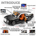 (Preorder) LEO 1:24 Rolls-Royce Spectre Metal Toy Car Vehicle Die Cast Model Car For Boys Children Simulation Sound Effect Gift Hobby Collection ကလေးကစားစရာအရုပ်. 