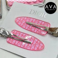 (Preorder)Gift Collection New Year's Gift Dior Backstage Rosy Glow Hair Clip Cute Pink Hair Clip Kid's Style 1 Set 2 Pieces. 