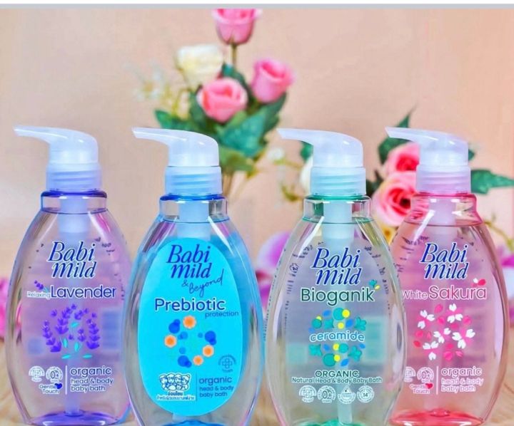 Babi Mild Head n Body Baby Bath 380ml(cs0168)