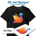 Inkjet Heat Transfer Paper  10 Sheets A4 Size  3G Jet Opaque Transfer Paper  Dark Transfer Heat Transfer Paper  Thermal Transfer Paper  Iron Clothes Stickers. 