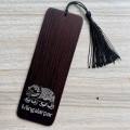 Wooden Laser Engraved Bookmark. 