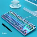 Tech Xtreme_ Leaven K550 RGB 87 Keys (Blue Switch), Mix Keycap Color True Mechanical Gaming Keyboard Keyboard RGB Keyboard PC / RGB / Gaming Keyboard. 