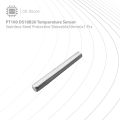 PT100 DS18B20 Temperature Sen Sor Stainless Steel Protective Sleeve(6x50mm)x1 Pcs. 