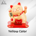 Japanese lucky cat Solar cell energy (အခန်းတွင်းအလှဆင် လာဘ်ခေါ်ကြောင်ရုပ်). 