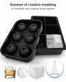6 Cavity Round/Square Ice Cube Maker Silicone Ice Ball Maker Ice Cube Tray Mold Forms Food Grade Mold. 