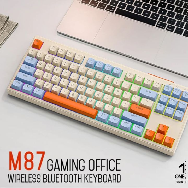 M87 Wireless Gaming Office Keyboard with Dual Mode (Blueto*th /Wireless}
