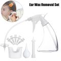Ear Wax Removal Cleaner Tool Cleaning Earwax Remover Irrigation 5 Basin Tips Kit. 