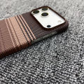 (Preorder) Carbon Fiber Kevlar Phone Case Protective Phone Case for iPhone 12, 13, 14, 15, 16, 17 Pro Max Plus Plating Protective Case. 