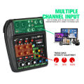 (Preorder)Newbaxs M4G professional audio mixer 4 channel 48V Phantom Power USB interface Bluetooth home live use professional audio equipment 100% genuine warranty. 