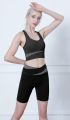 [Kiwis] Splicing Design with Two Colors Sportswear (Bra+Pant) for Women/Gym Wear/Sports Bra and short Pant/Short Set. 