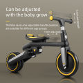 (Preorder) ROCKBROS 4 in 1 Toddler Tricycle 2-5 Years Old Balance Bike Foldable Tricycle Adjustable Scooter Toddler Toys Stroller Kids Bicycle. 