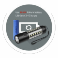 USB Rechargeable Multifunction Mini Flash Light Portable Aluminum Inspection Torch Light 6 Brightness Modes Handle Camping Hiking Flashlight with Clip. 