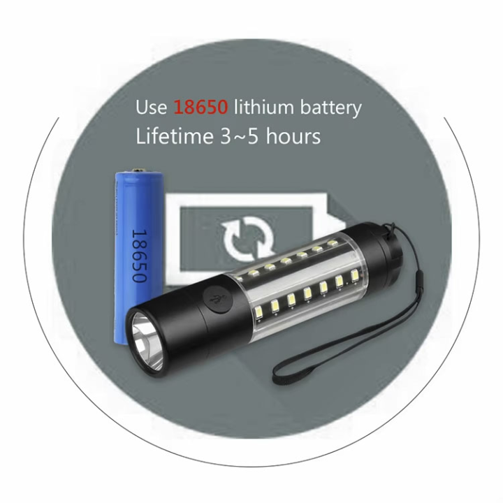 USB%20Rechargeable%20Multifunction%20Mini%20Flash%20Light%20Portable%20Aluminum%20Inspection%20Torch%20Light%206%20Brightness%20Modes%20Handle%20Camping%20Hiking%20Flashlight%20with%20Clip%20-%20Image%206