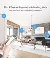 Sonoff 4CH Pro R3 10A /Gang 4 Channel Wifi Smart Switch 433 MHZ RF Remote Wifi Lights Switch Supports 4 Devices Works with Alexa. 