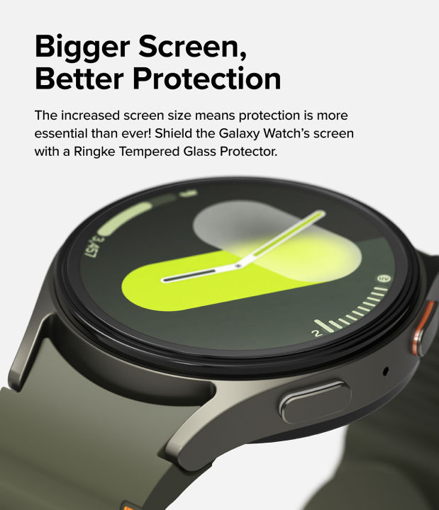 (Preorder)Ringke%20Screen%20Protector%20for%20%5BSamsung%20Galaxy%20Watch%207%2040mm%5D%20Clear%20Scratch-resistant%20Tempered%20Glass%20-%20Image%203