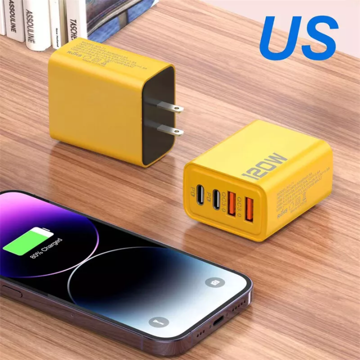 4-Ports%20120W%20Fast%20Charger%20USB%5BC%20PD%20Type%20C%20EU/US%20Plug%20Wall%20Charger%20Power%20Adapter%20-%20Image%205