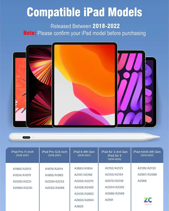 Stylus%20Pen%20for%20iPad,%20iPad%20Pencil%202nd%20Generation%20with%20Palm%20Rejection,%20Compatible%20with%202018-2022%20iPad%206/7/8/9%20iPad%20Air%203/4/5%20iPad%20Pro%2011''&%2012.9''%20iPad%20Mini%205/6,%20Smart%20Bluetooth%20Pen%20for%20Writing%20Drawing%20-%20Image%2010