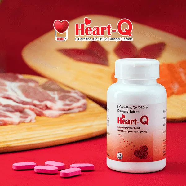 Heart Q (L - Carnitine , Coenzyme Q10&Omega 3 Tablets)