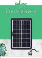CCLAMP 6w voltage stabilized solar panel power bank mobile phone charging. 