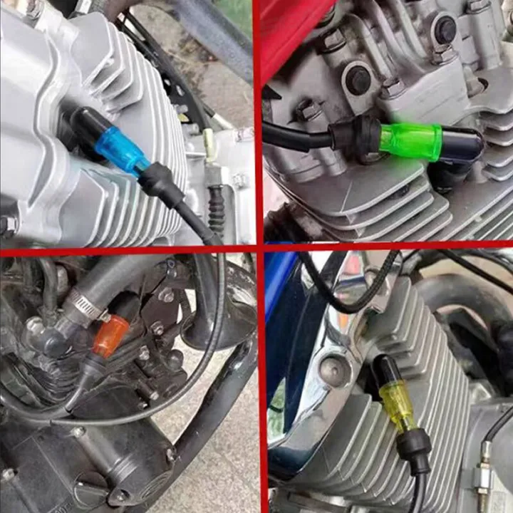 (Preorder)SEAMETAL%20Spark%20Plug%20Cap%20with%20Light%20Spark%20Plug%20Cover%20Seal%20for%20Motorcycle%20Scooter%20Motorbike%20Universal%20Motorcycle%20Ignition%20Plug%20Spark%20Plug%20Cap%20-%20Image%204