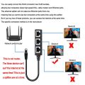 RJ45 1 Male to Three Female Ethernet Splitter Socket Port LAN Ethernet Network Splitter Adapter Cable. 