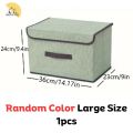 Large Capacity Storage Box With Lid Space Saving Storage And Organizer. 