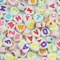 DIY Jewelry Accessories Letter Beads Handmade Beaded Material Acrylic. 