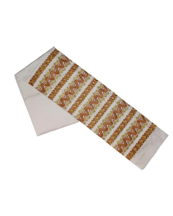 Republic of Silk Women's Thai Silk Traditional Fabric - White