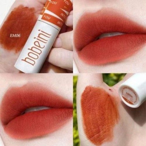 Bobeini Matte Lip and Cheek Dual-use Blush Lipstick Lip Tint Lip Glaze (No.06)