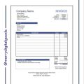 Microsoft Excel Billing Invoice Template Sample / Contoh Template Invois Excel Boleh Edit / Excel Template. 
