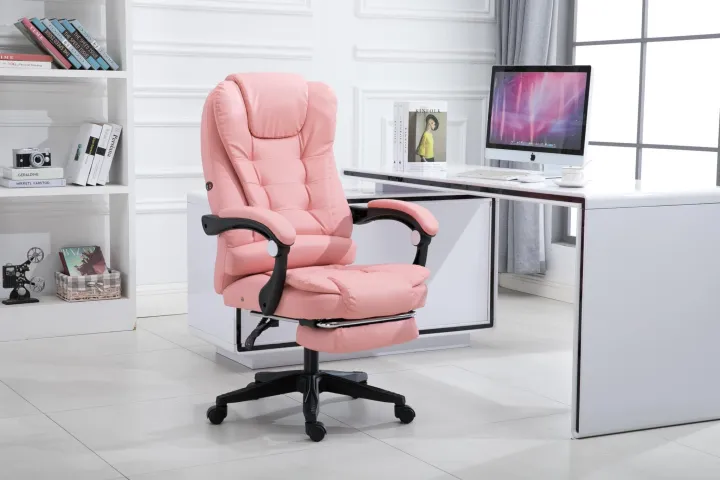 Demine%20Mart%20Gaming%20Office%20Boss%20Chair%20PU%20Leather%20Massage%20Chair%20With%20Footrest%20Computer%20Armchair%20360%C2%B0%20Rotatable%20Lift%20Chair%20-%20Image%209