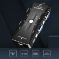 USB KVM Switcher 4 Port VGA SVGA Switch Splitter 1920*1440 VGA Video Switch For USB device Keyboard Mouse Monitor Adapter. 