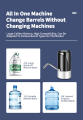 Touch Automatic Pump for Water Bottle Electric Drinking Portable Water Pump Dispenser USB Charge Water Dispenser. 
