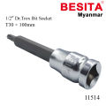 1/2"Dr. Torx Bit Socket T30 x 100mm (BESITA). 
