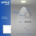OPPLE LED RC HPF ESII Square Downlight 6W 3000K Warmwhite (Recessed type). 