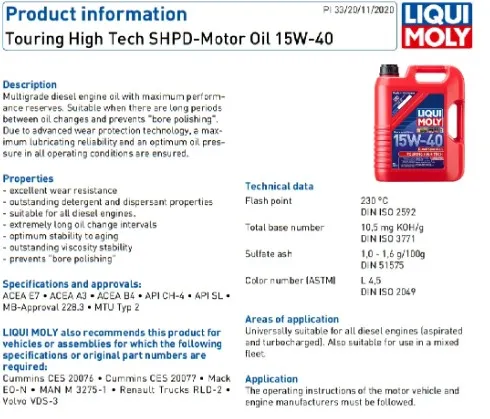 Liqui%20Moly%20TOURING%20HIGH%20TECH%2015W-40%20Diesel%20Engine%20Oil%201L%20-%20Image%203