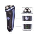 Electric Shaver for Men, Rechargeable 3 Blade Wet & Dry Razor with Pop Up Trimmer, Waterproof, Cordless. 