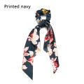 【BestGO】Flower Print  Ribbon Hair Scarf Rope Satin Elastic Hair BanHair Ties Scrunchies for s Fashion Hair Accessories. 