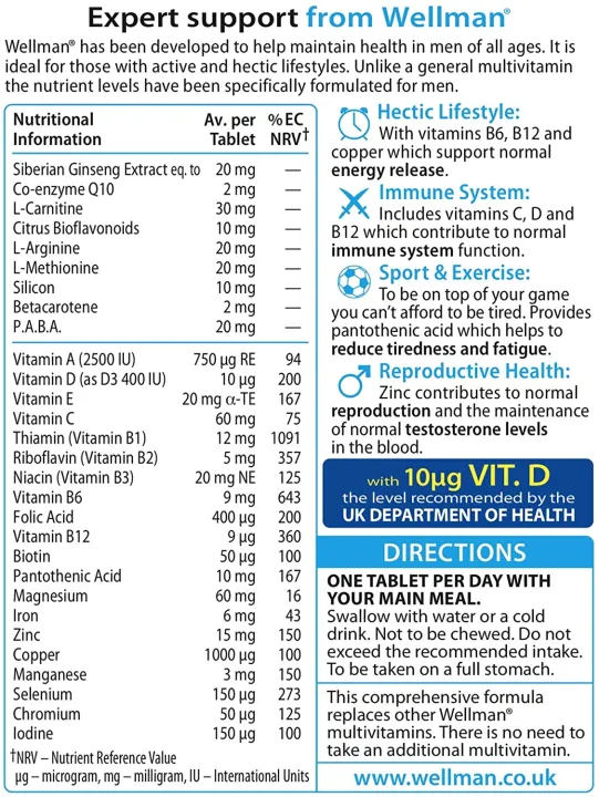 (Preorder)Vitabiotic%20Wellman%20Original%20(30%20Tablets)%20-%20Image%202