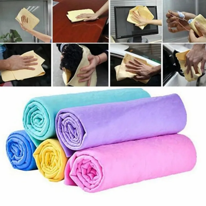 66*42CM%20Random%20Color%20PVA%20Chamois%20Car%20Wash%20Towel%20Cleaner%20-%20Image%207