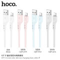 Hoco X97 Crystal color silicone charging data cable iP. 