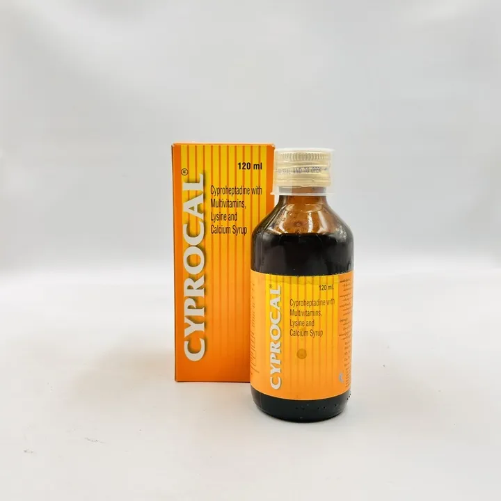 CYPROCAL Syrup 120 ml | နံလန်ထလူပမာများ၊သက်ကြီးရွယ်အိုများတွင် အစာစားချင်စိတ် ဖြစ်စေသောဆေး