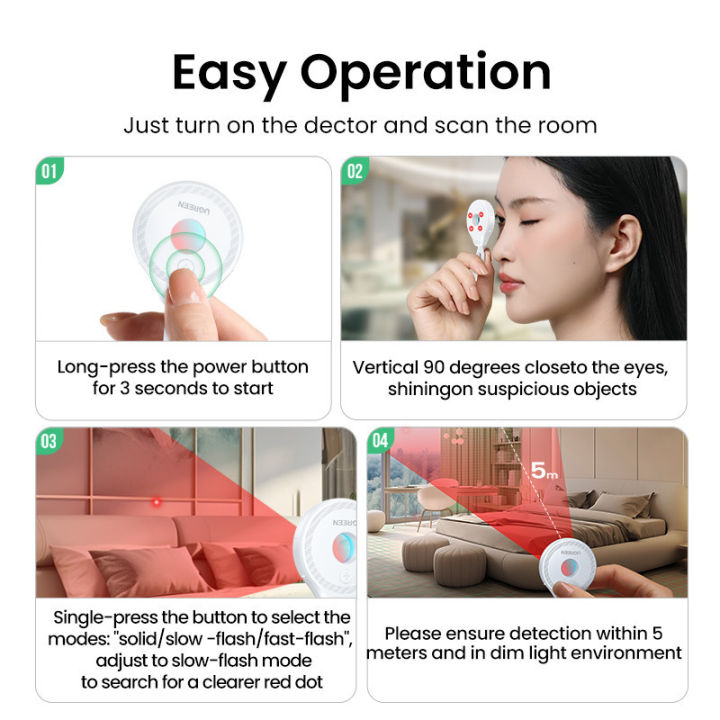 (Preorder)%20Ugreen%20Portable%20Security%20Detector%20with%20Hidden%20Lens%20Camera%20Detector%20Anti-Peeping%20Infrared%20Smart%20Surveillance%20Detector%20-%20Image%202