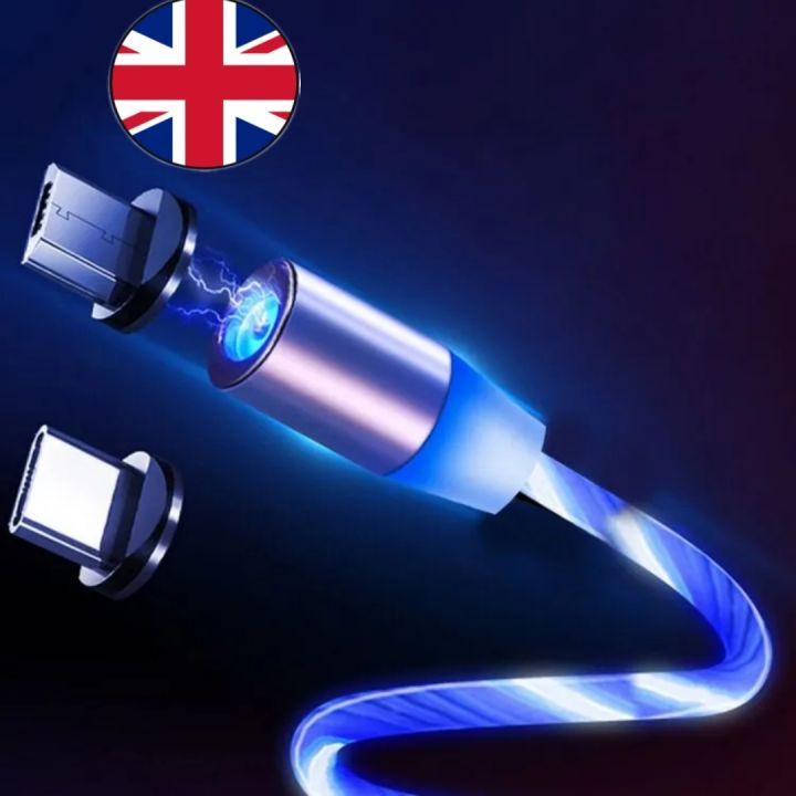 Luminous Cable (typeC+microUSB) , LED Glow Flowing fast charging