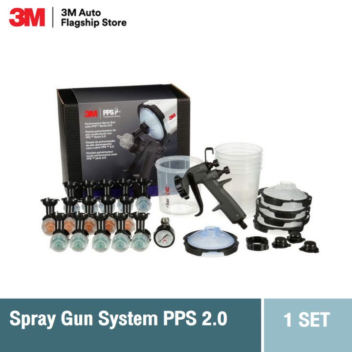 (Preorder) 3M™ Performance Spray Gun System with PPS™ 2.0 26778, gravity spray gun, top cup, with air valve and nozzle 1.2 1.3 1.4