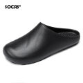 (Preorder) SOCRS Men's Fashion Slippers Soft Shoes Driving Shoes for Chef Nurse Doctor Non-slip Breathableအမျိုးသားစီးဖိနပ်. 