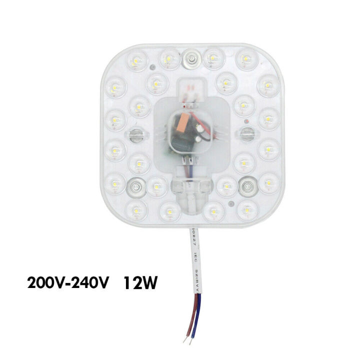 Ceiling Light Panel Board Replacement (AC 220V 24W) LED Optical Lens Module, Magnetic Lamp Board Retrofit