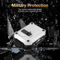 (Preorder)Sanptoch Lock Switch Case,For Airpods 4/Pro2/Pro/3rd/2/1 Military Armor Shockproof Wireless Earphone Full Cover with Keychain. 